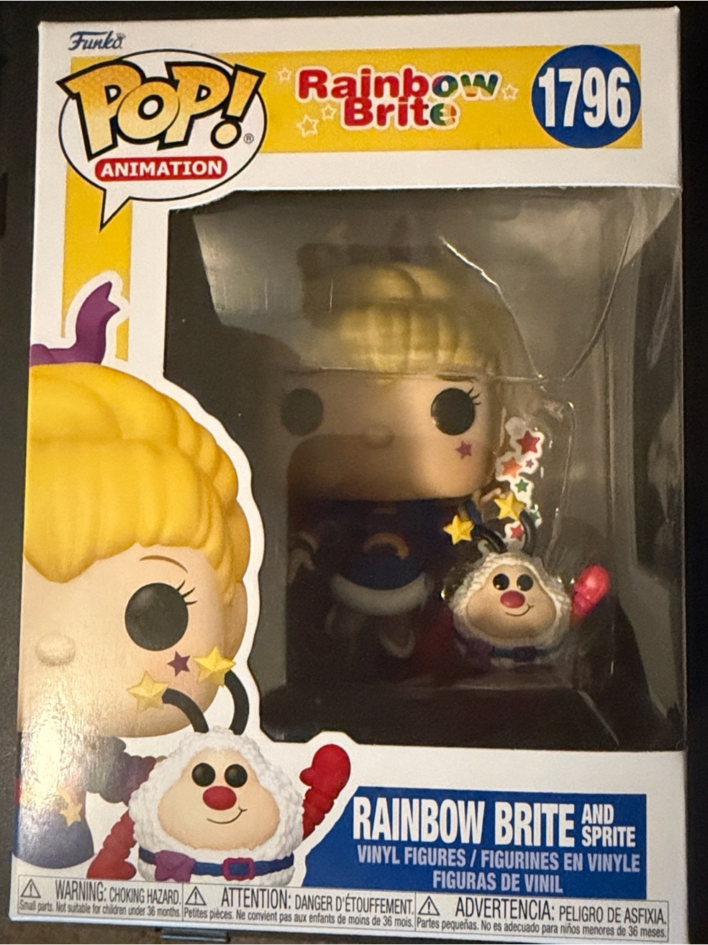 Funko Pop&Buddy: Rainbow Brite & White Sprite, #1796 NWT